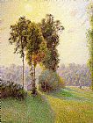 Sunset at St. Charles Eragny by Camille Pissarro